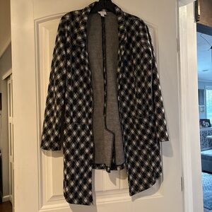 LuLaRoe Black and White Plaid Women's Jacket